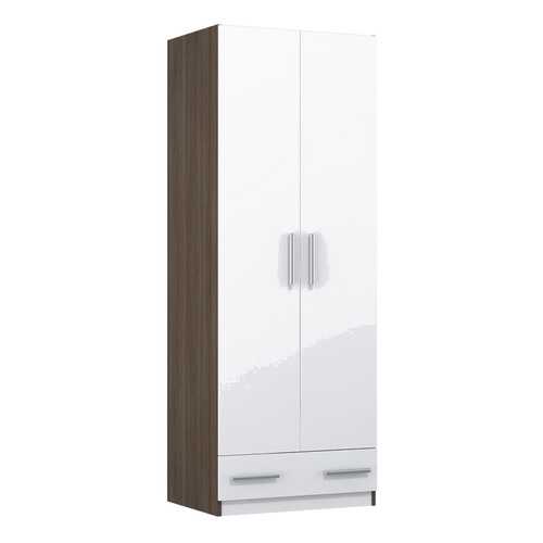 Детский шкаф двухсекционный Polini kids Simple c 1 ящиком, трюфель-белый в Мария