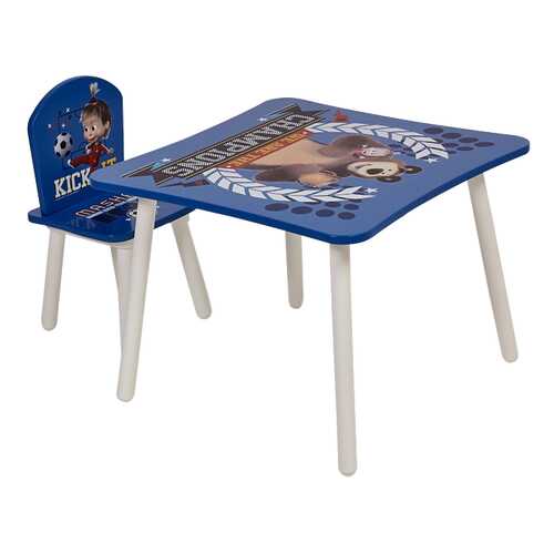 Комплект детской мебели Polini kids Fun 145 S Маша и Медведь синий в Мария