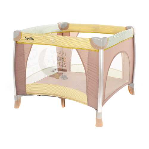 PITUSO Манеж SEVILLA BEIGE/Бежевый одноуровневый, с лазом, 93*93*76см в Мария