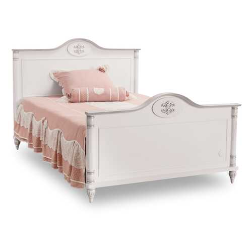 Кровать Cilek Romantic XL 120х200 см, белый/розовый в Мария