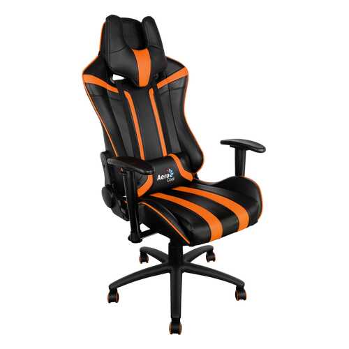Игровое кресло AeroCool AC-120 AC120-BO, черный/оранжевый в Мария