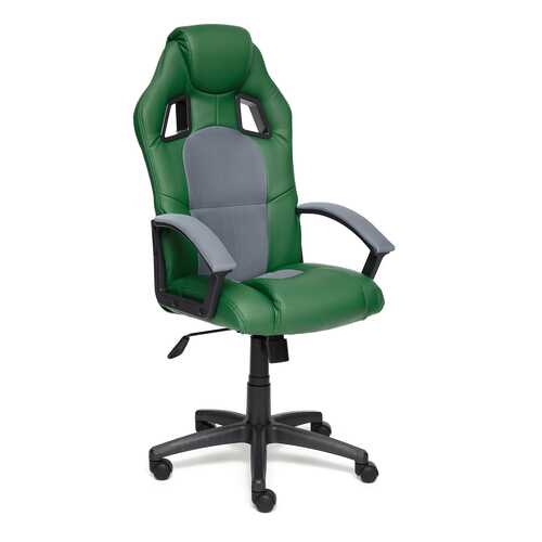 Игровое кресло Driver Кож/зам/ткань, зеленый/серый, 36-001/12 в Мария