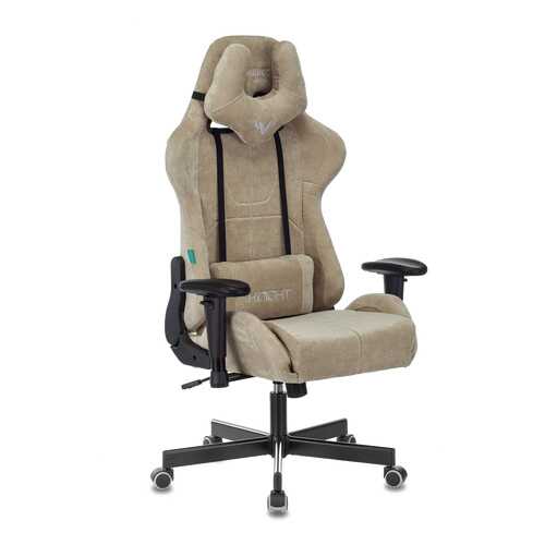 Кресло игровое Бюрократ VIKING KNIGHT LT21 FABRIC песочный крестовина металл в Мария