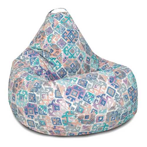 Кресло-мешок DreamBag Ясмин, размер XXXL, жаккард, бежевый; голубой; синий в Мария