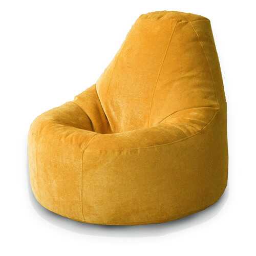 Кресло-мешок люкс MyPuff, микровельвет, желтая горчица в Мария