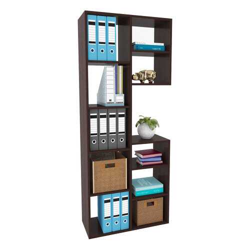 Стеллаж MFMaster MAS_MST-SSR-02-R-16VE 69,8х30х171,6 см, венге в Мария