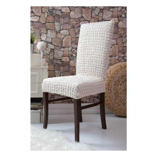 Чехол на стул без оборки Venera Chair, молочный, 1 предмет в Мария