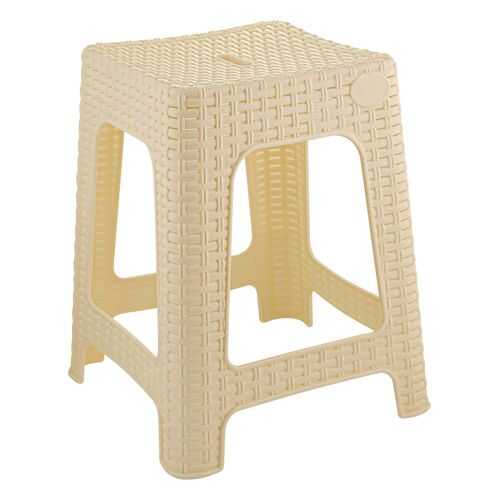 Табурет квадратный INGREEN Rattan 363х363х448 мм сливочный в Мария